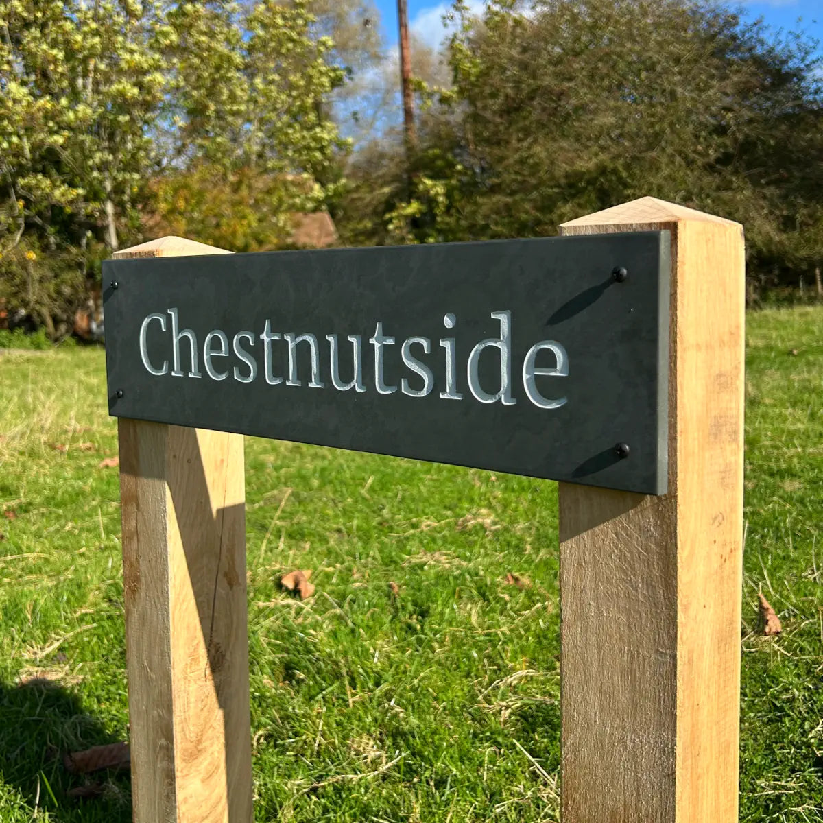 House Sign & Redwood Posts Mounting Guide