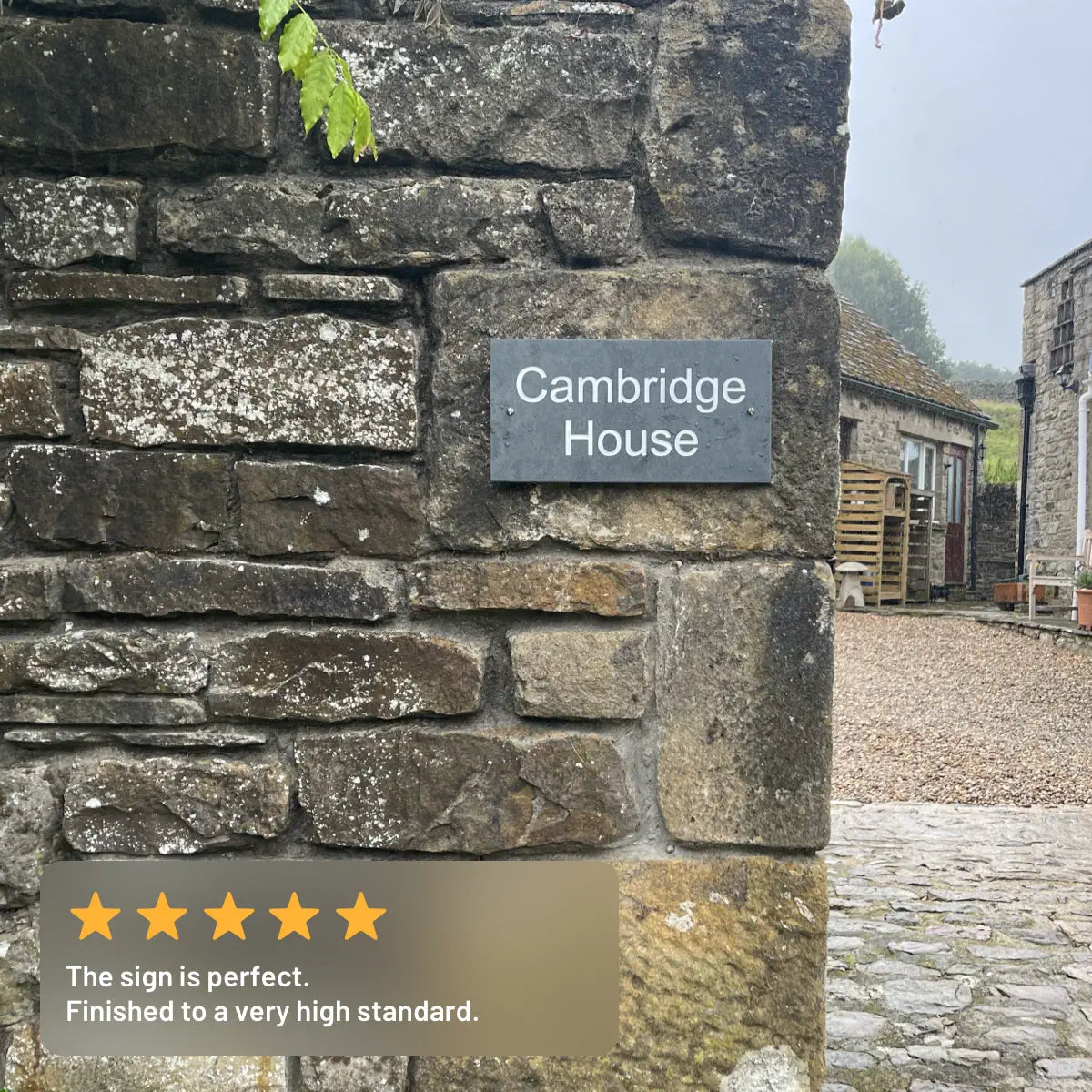 Slate Rectangle House Sign