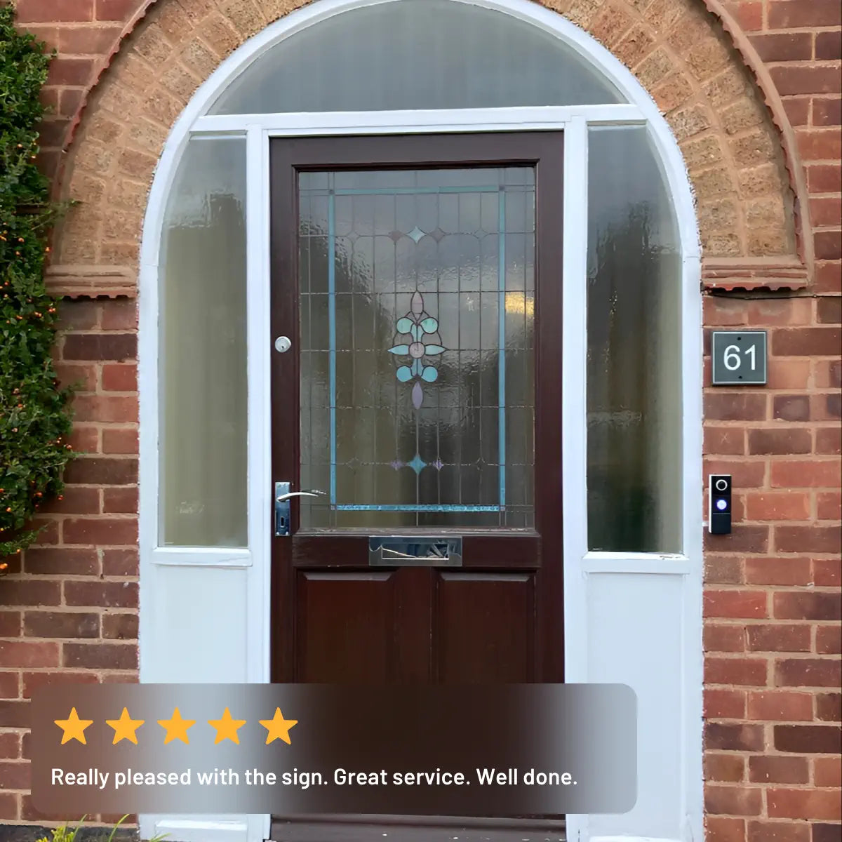 Slate Square Door Number Sign