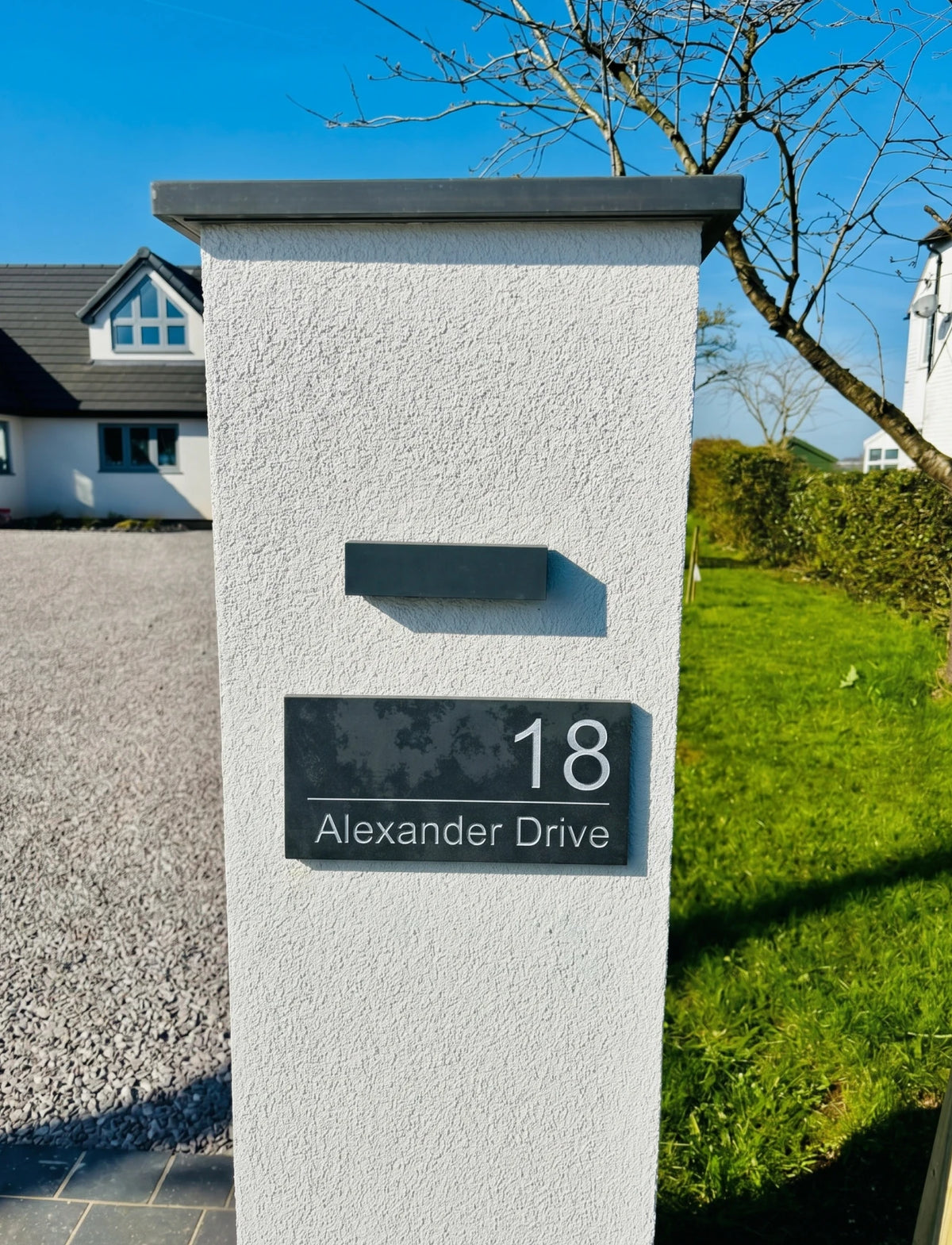 Contemporary Slate House Sign