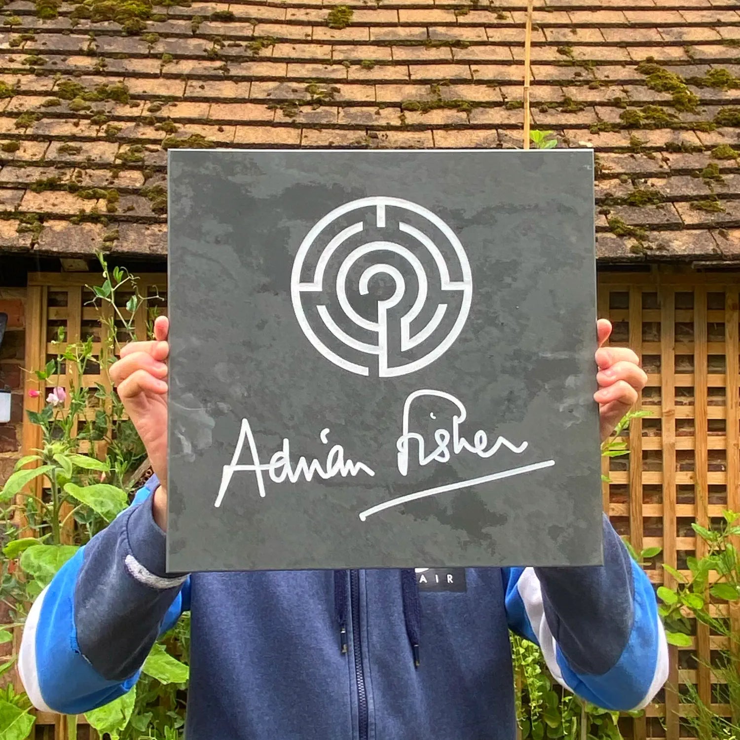 Square Slate Logo Sign