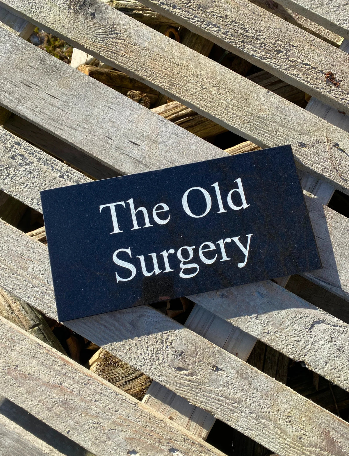 Granite House Name Sign