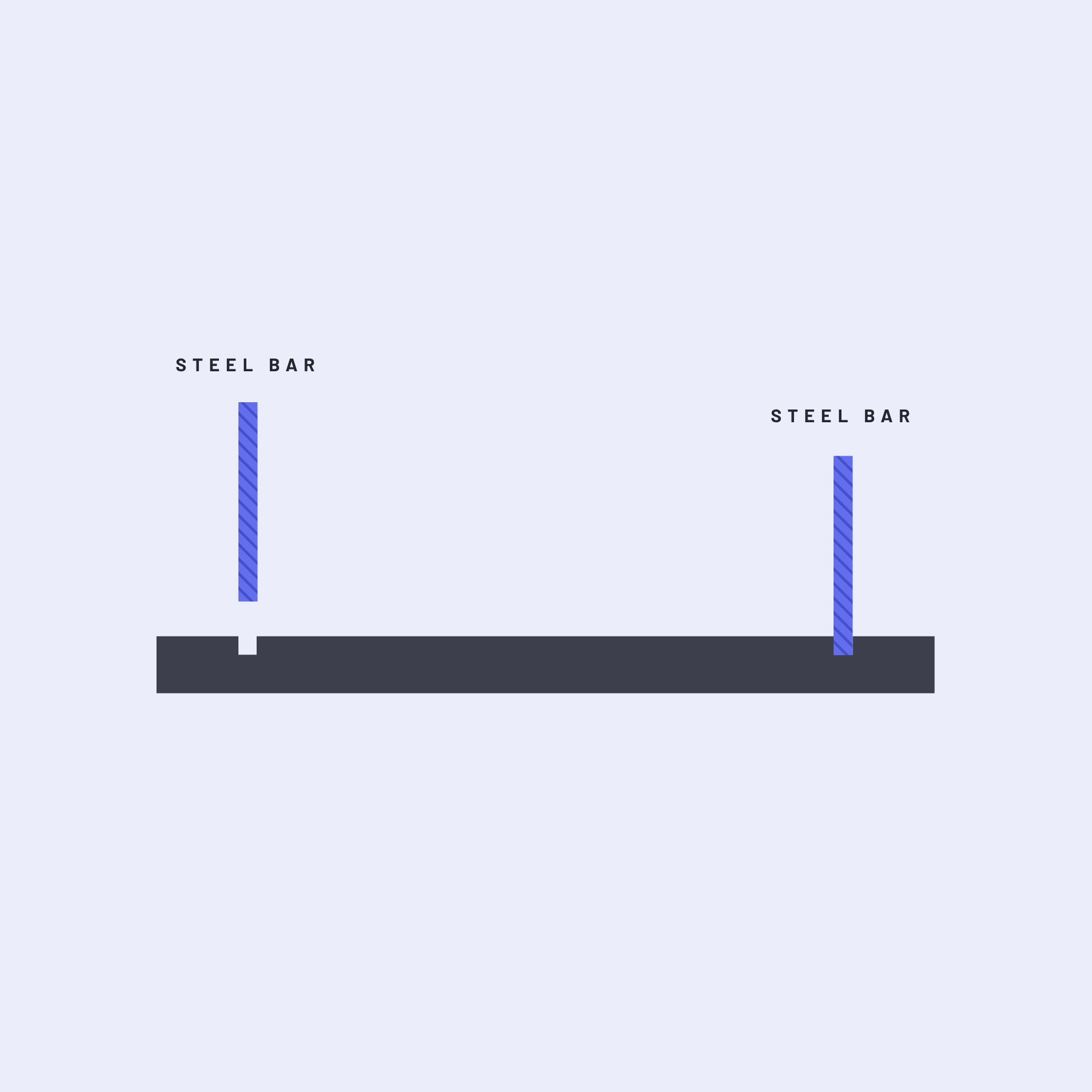 Step-by-step instructions for hidden fixings: showing a hand positioning a clip onto the back of a panel, followed by attaching the panel securely to a wall mount.
