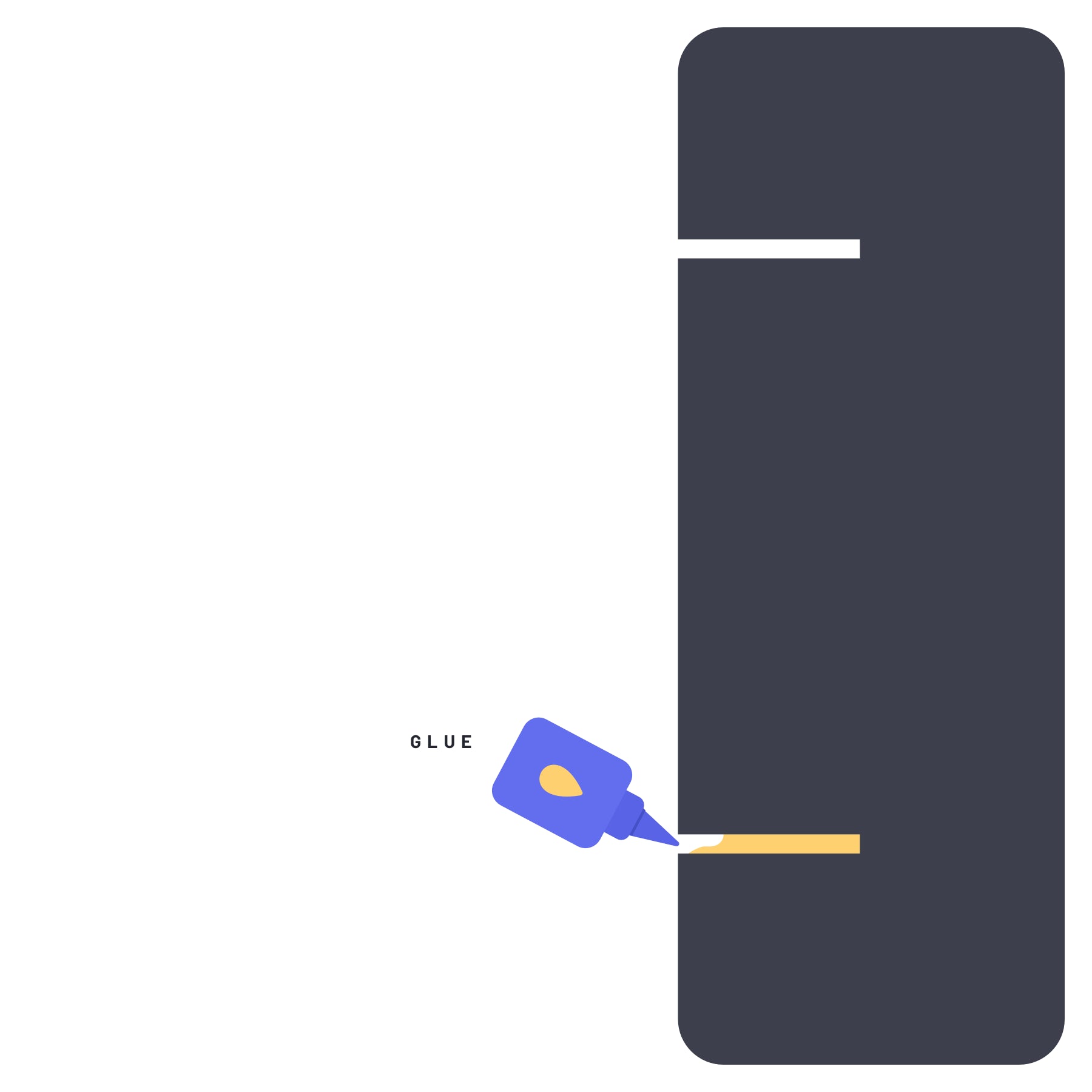 A step-by-step guide for installing hidden fixings: showing a hand inserting a clip into a groove on the back of a panel, then attaching the panel to a wall mount, ensuring it is securely fastened and flush with the wall.