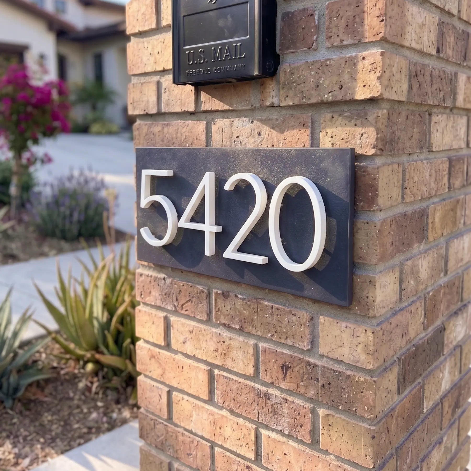 Floating Modern House Numbers