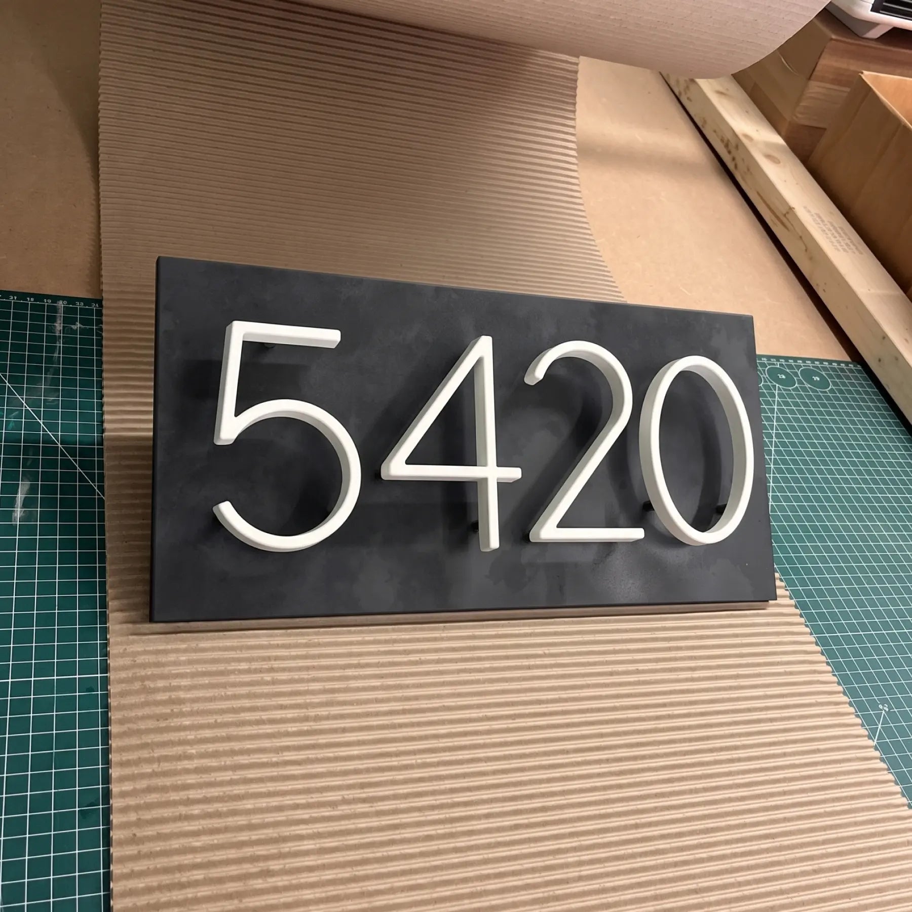 Floating Modern House Numbers