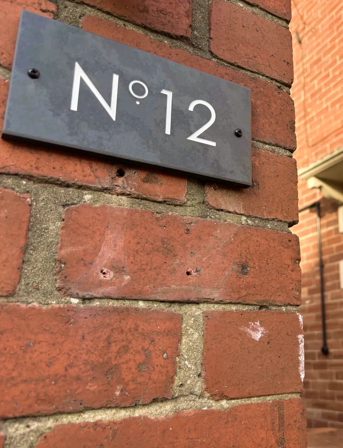 Modern Slate House Number Sign