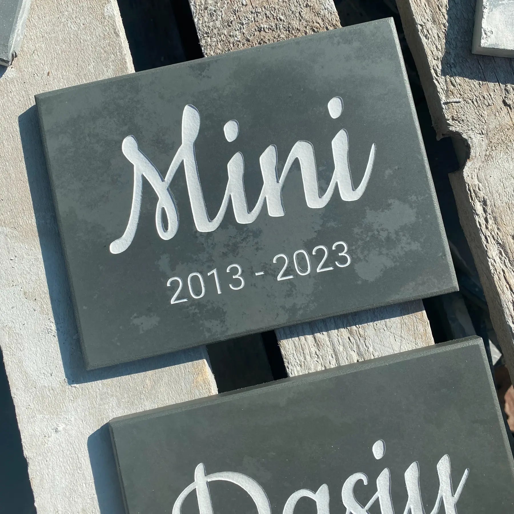 Wide Slate House Sign