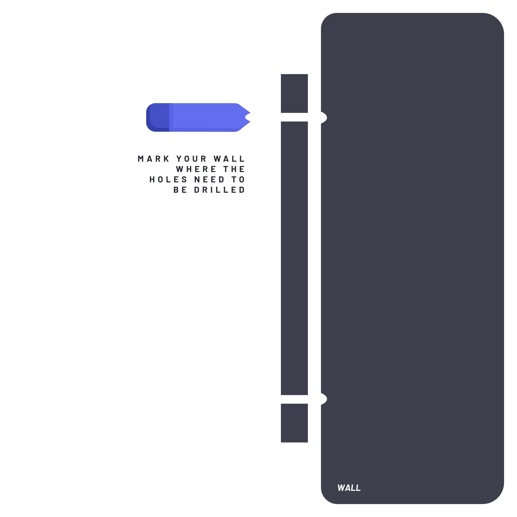 A step-by-step guide for installing a screw fixing: showing a hand holding a screw, aligning it with a hole in a panel, and using a screwdriver to fasten it securely.