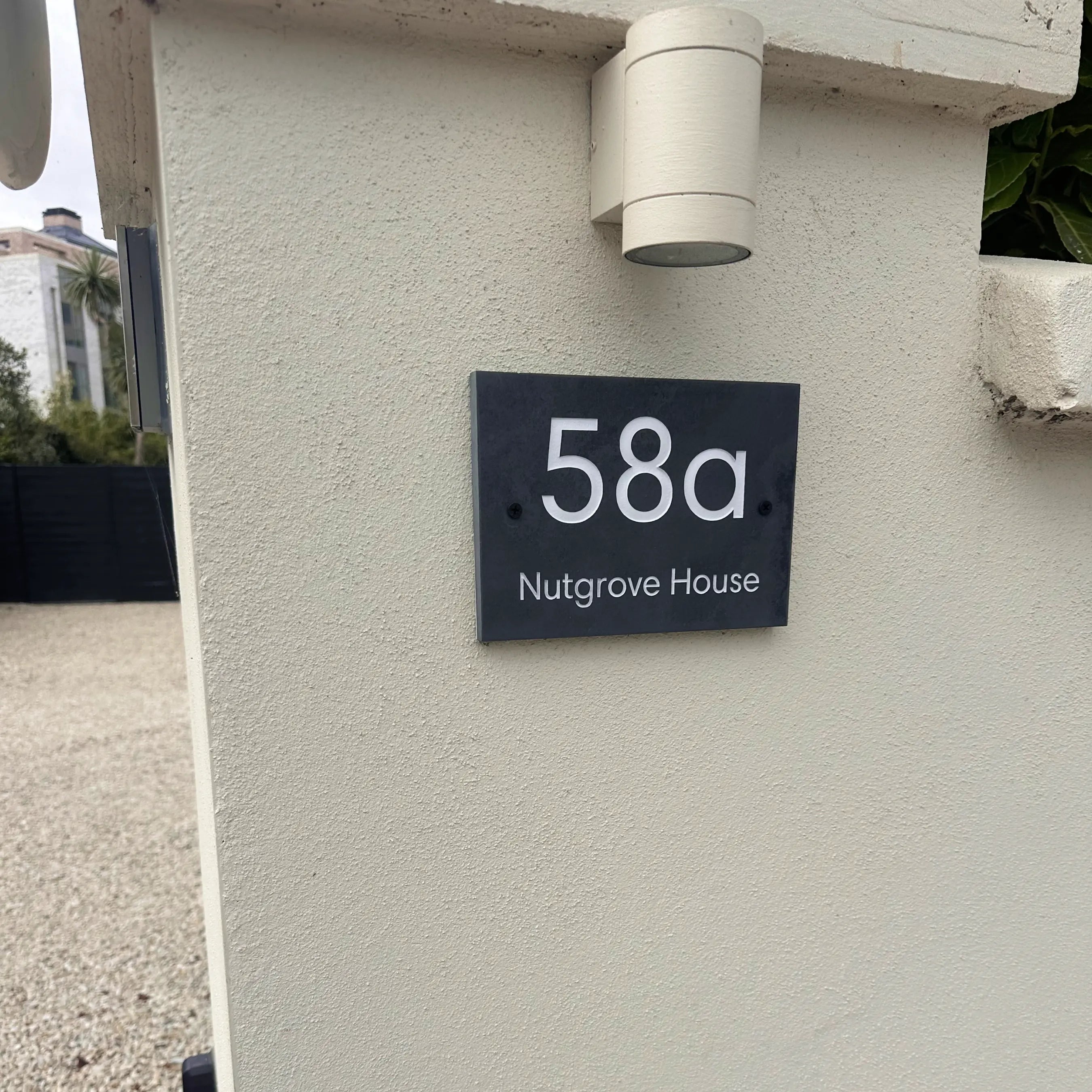 Wide Slate House Sign