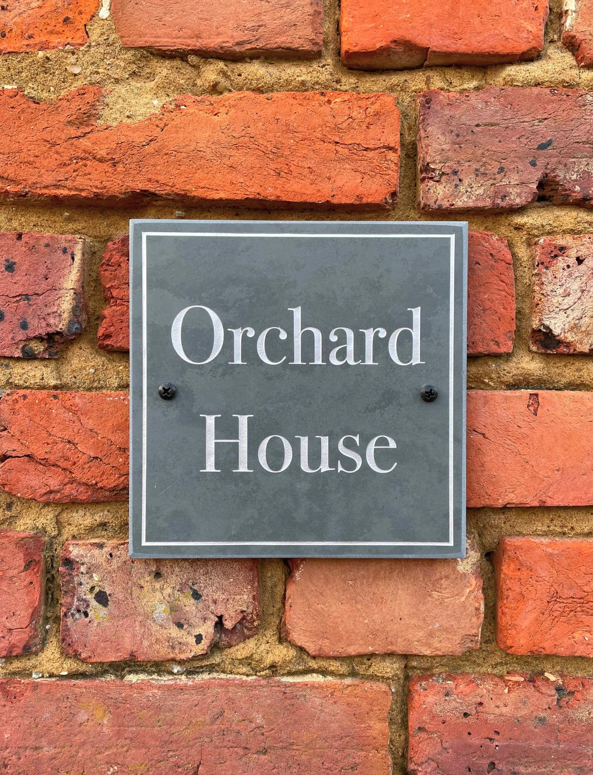 Square Slate House Name Sign