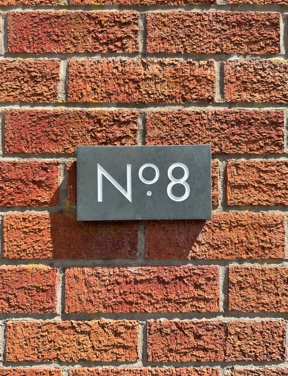 Modern Slate House Number Sign