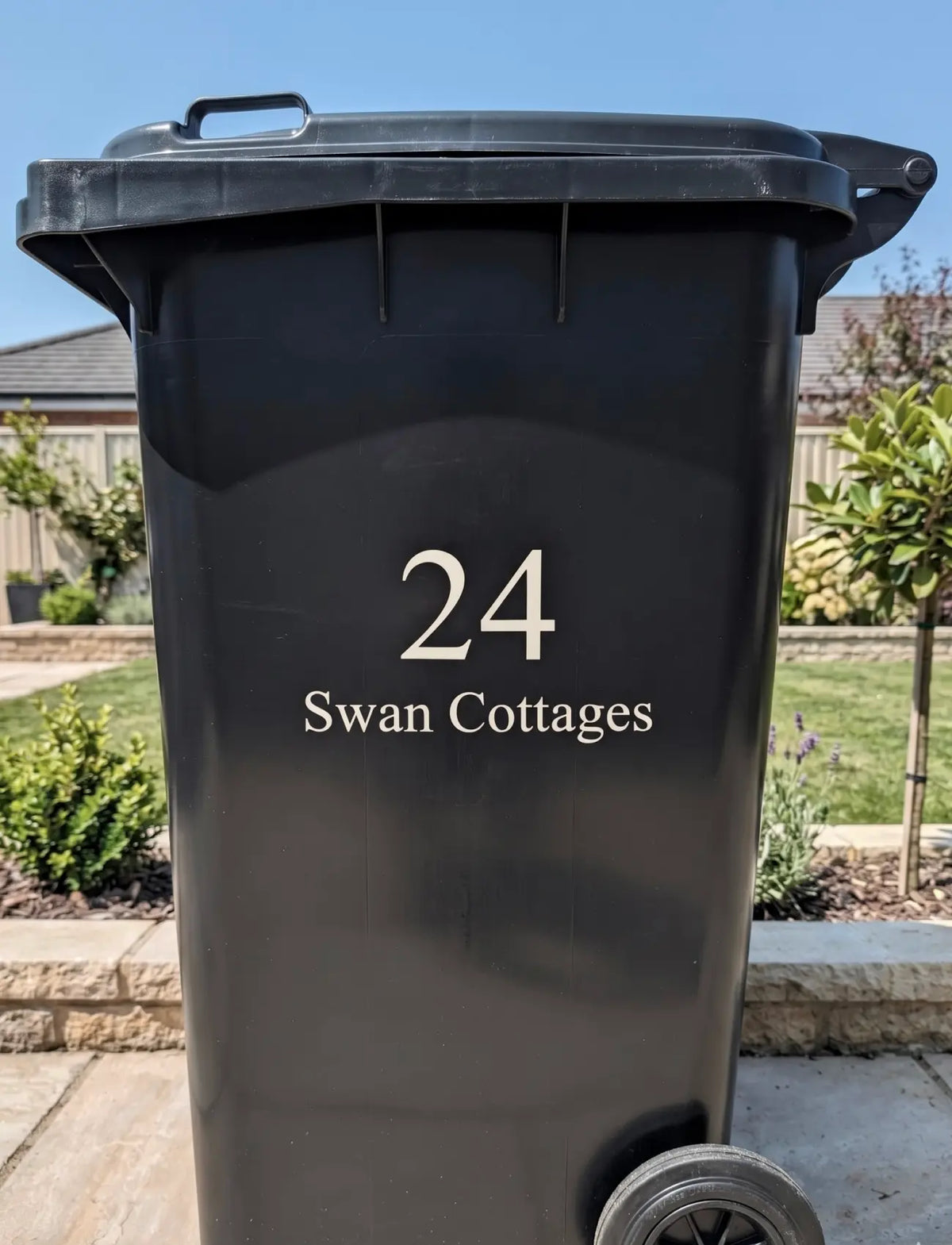 Matching White Bin Stickers
