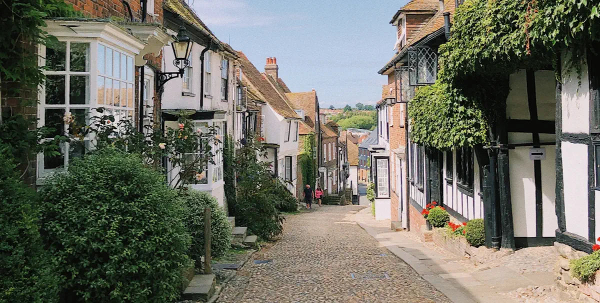 cobbled street in Rye, East Sussex