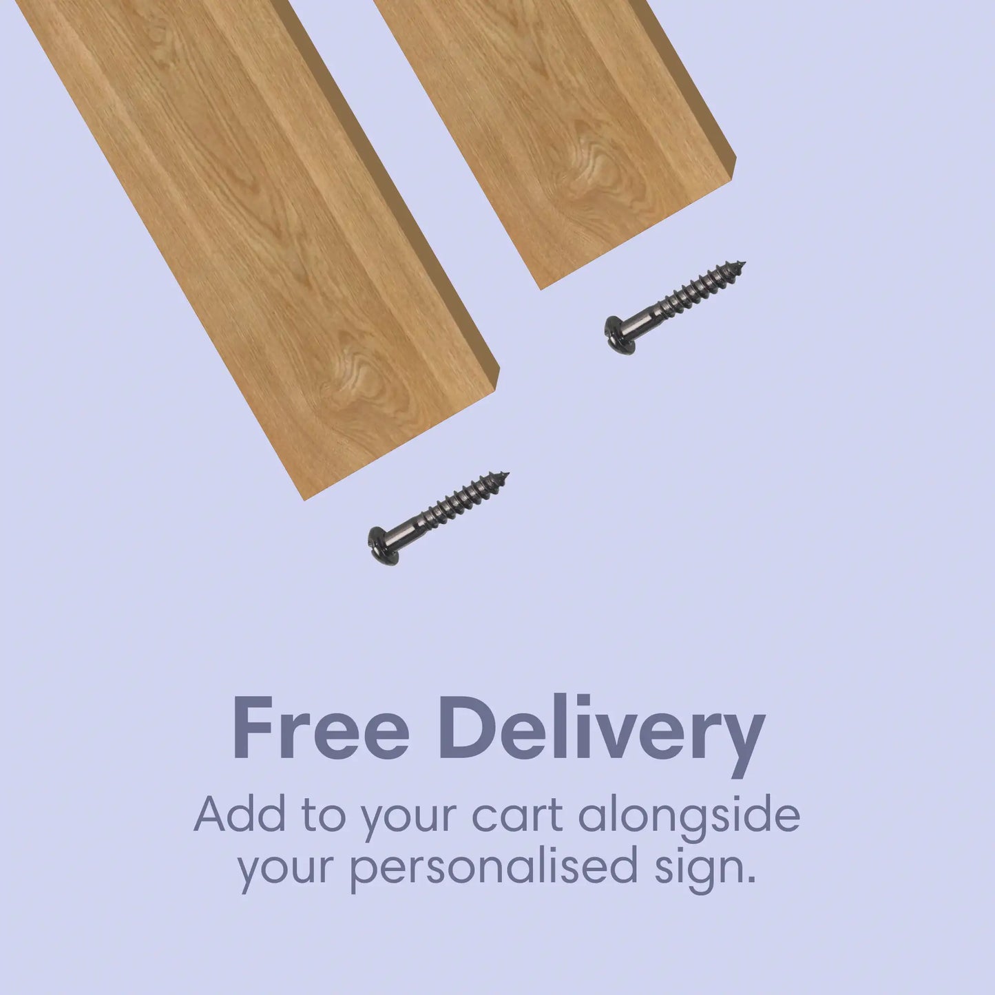free delivery on all sign and wooden post orders