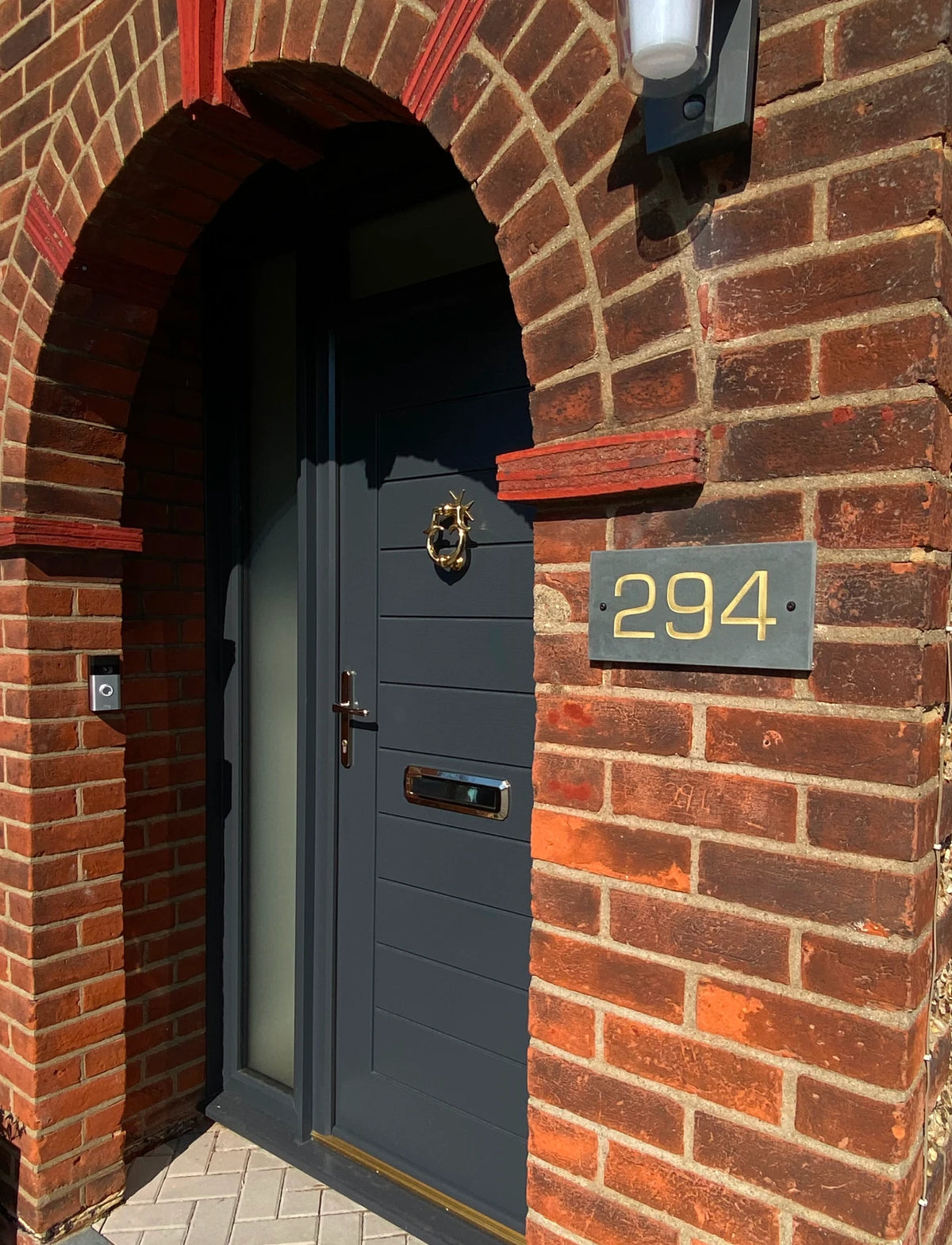 Modern Slate House Number Sign