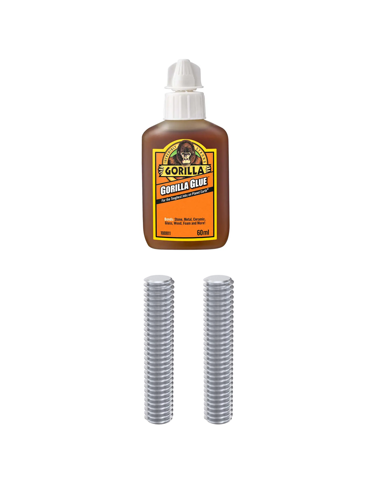 Hidden Fixings - Steel Rods and Glue