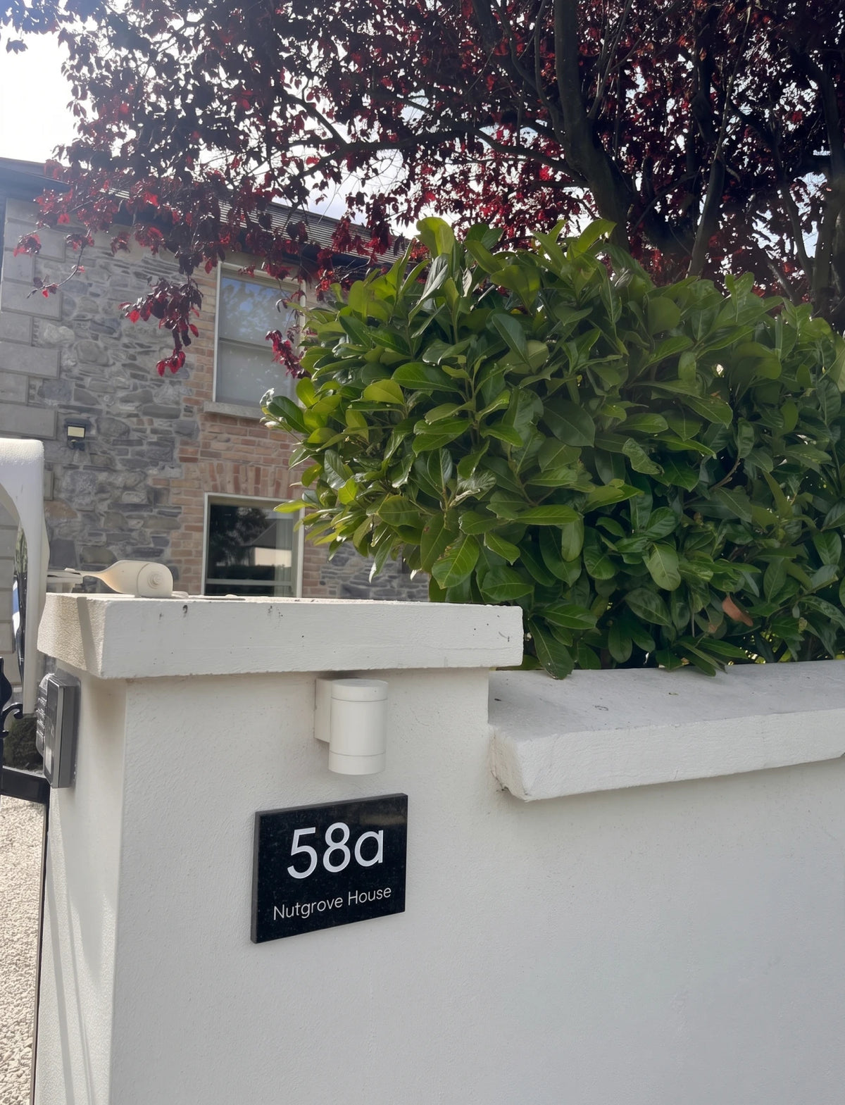 Granite Wide Number Sign