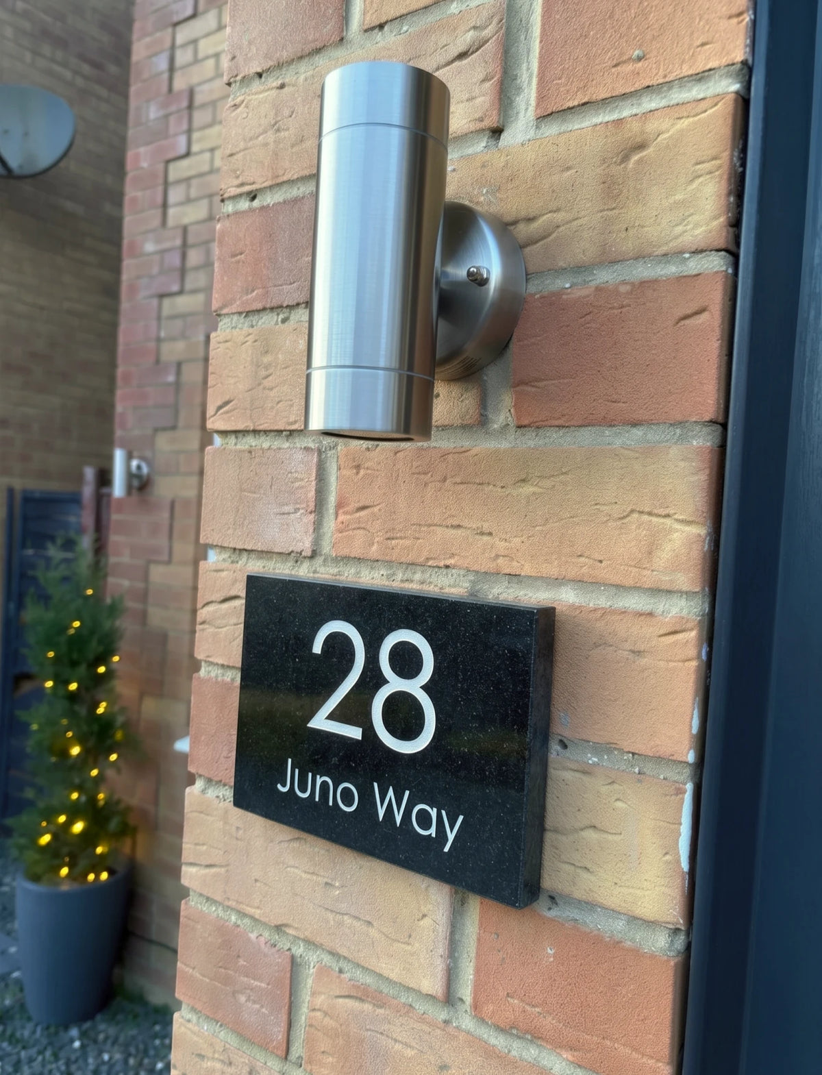 Granite Wide Number Sign