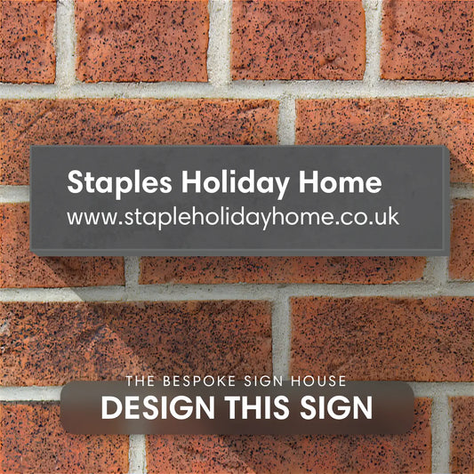 Holiday Rental House Sign with Website