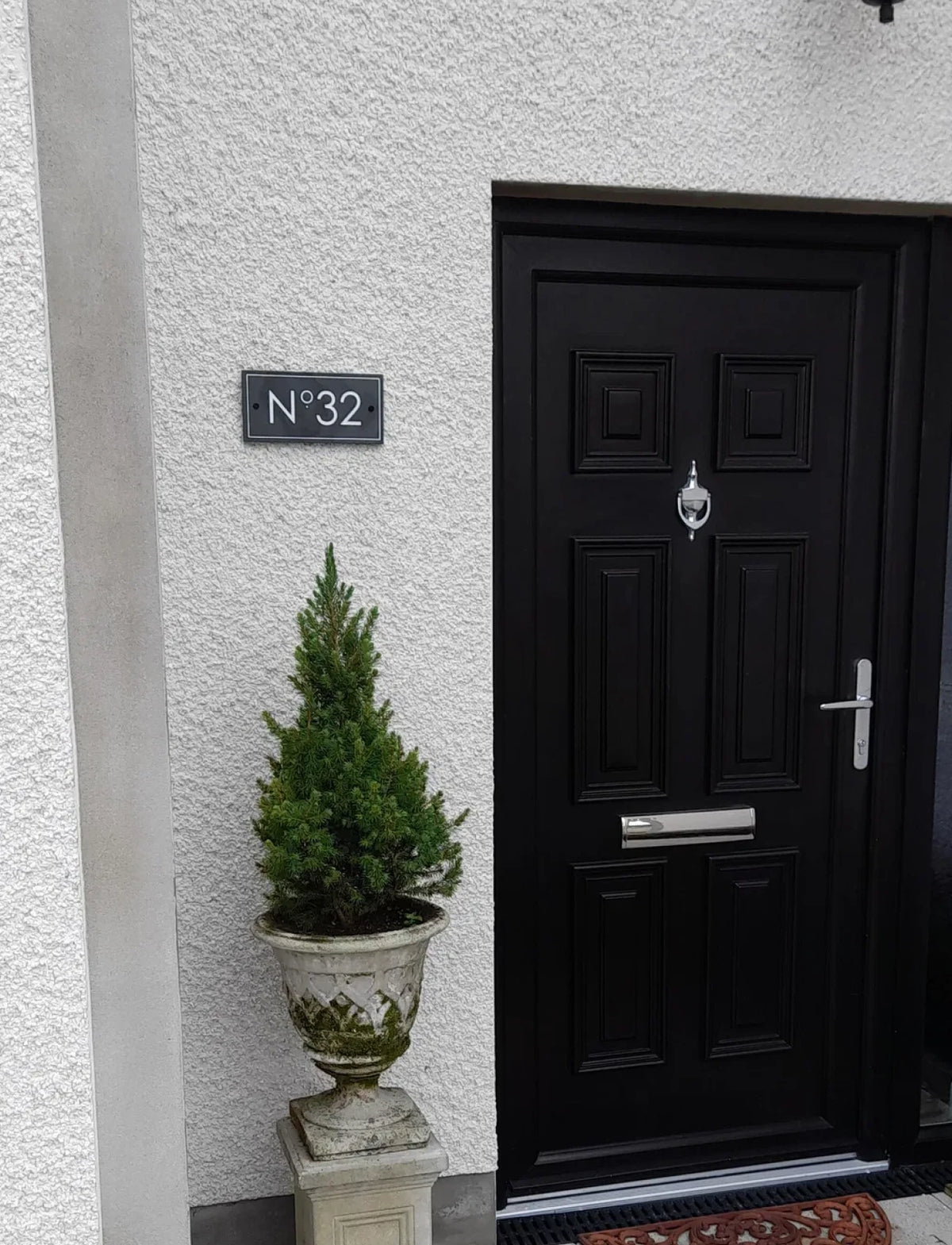 Modern Slate House Number Sign