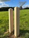 Rustic Oak Posts | Pair