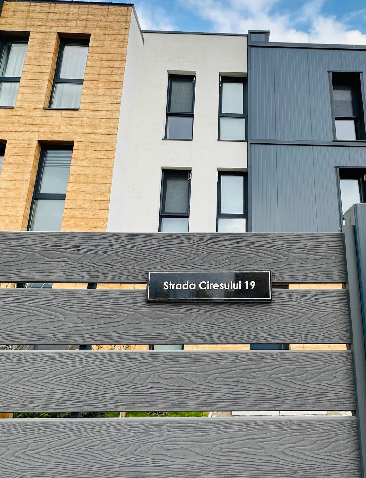 Long Granite House Sign