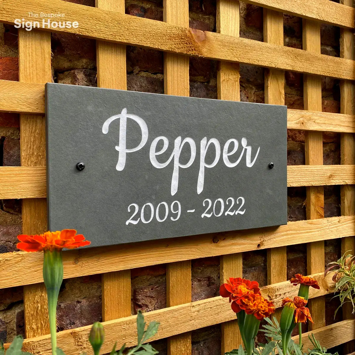 memorial slate sign for pets and animals