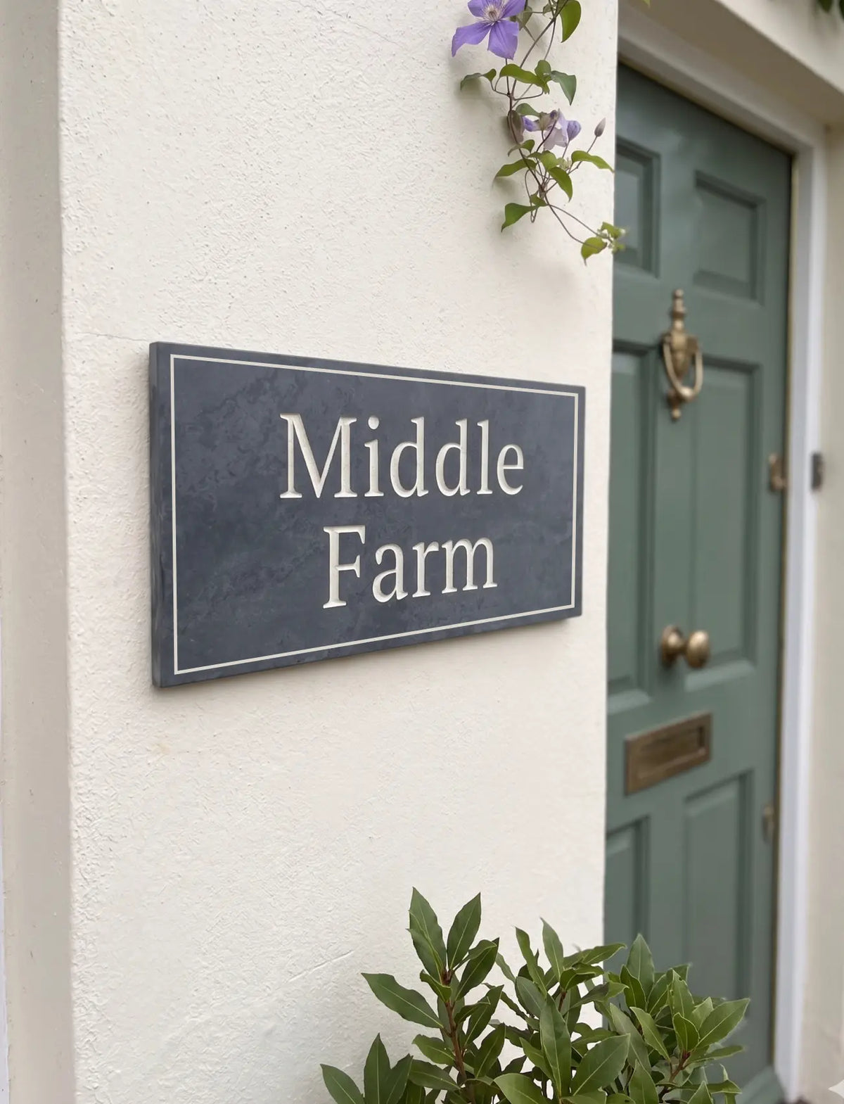 Slate House Name Sign