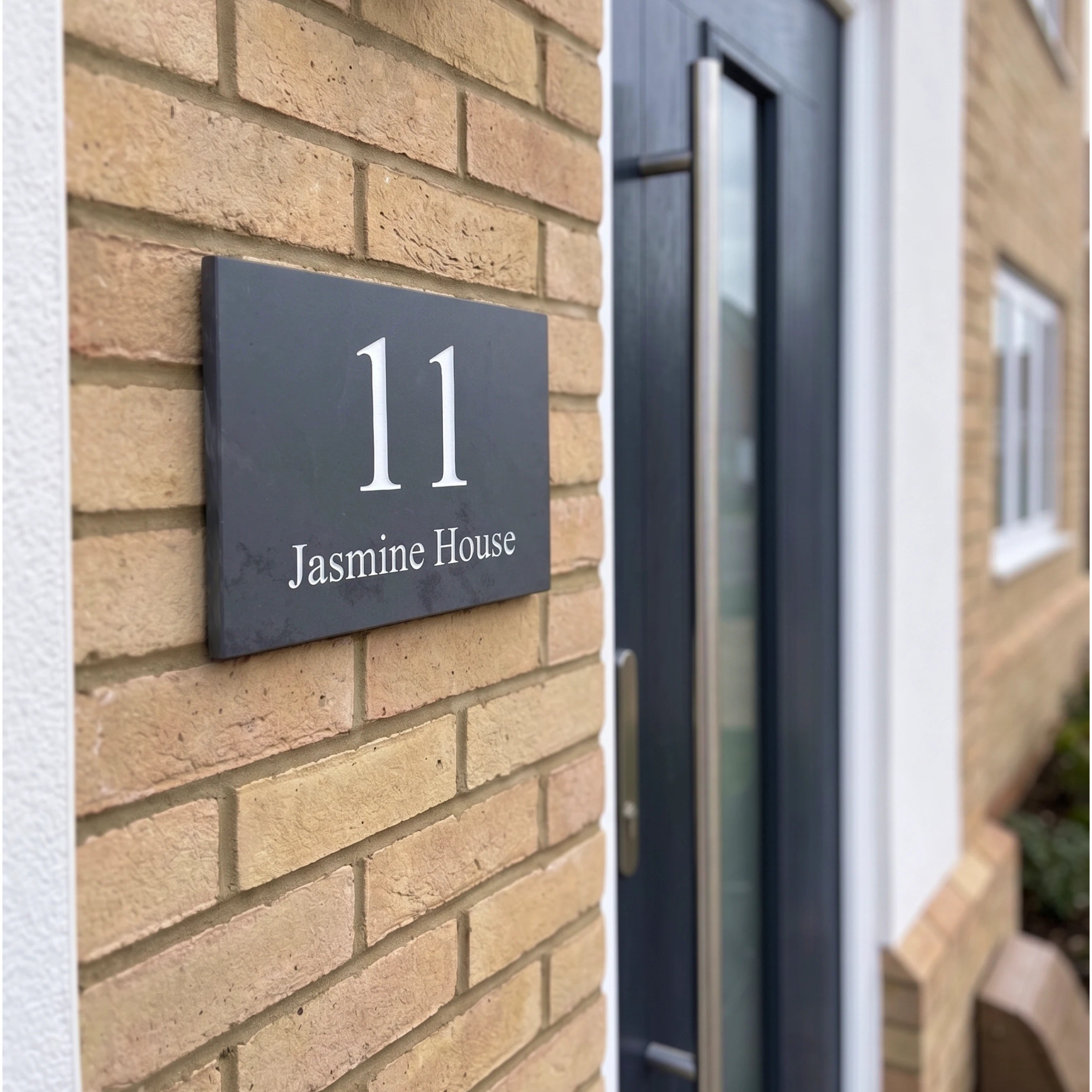 Wide Slate House Sign