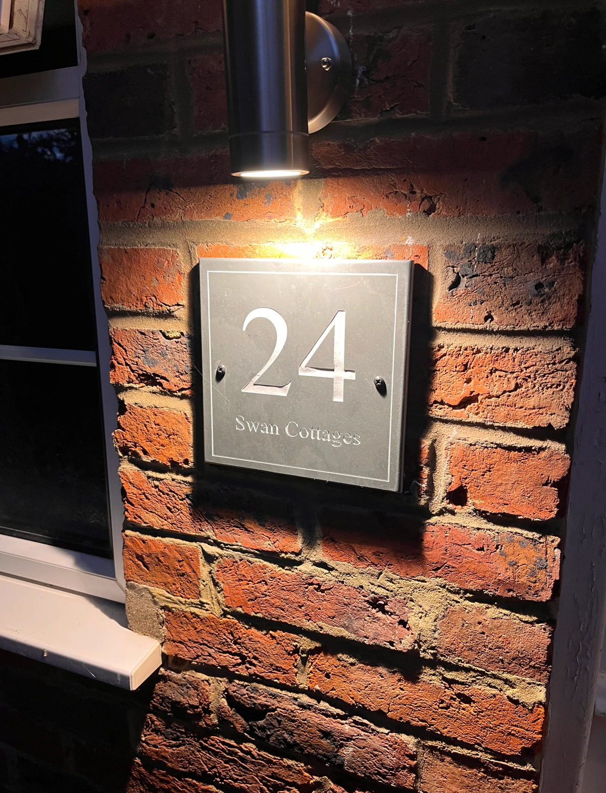 Square Slate House Sign