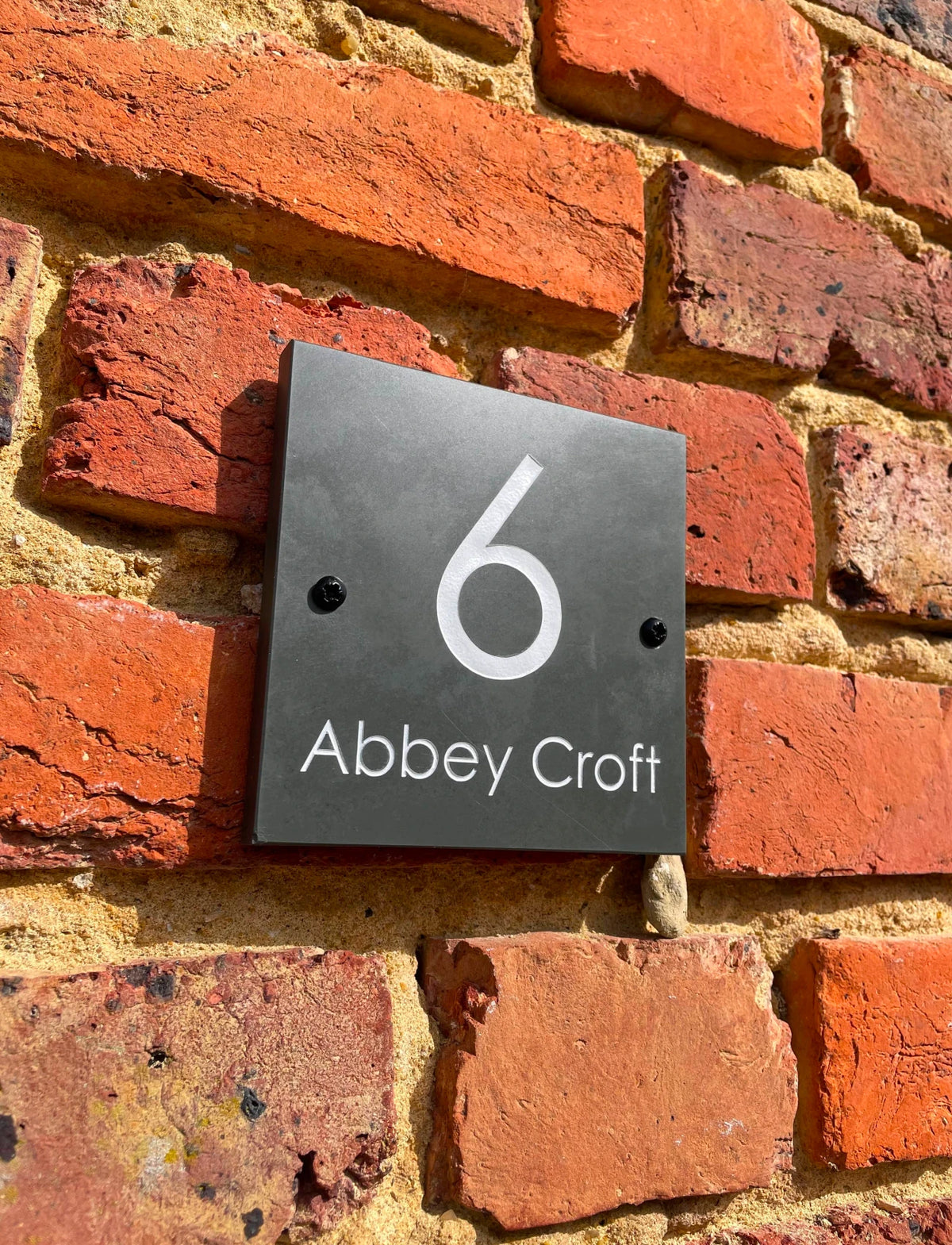 Square Slate House Sign