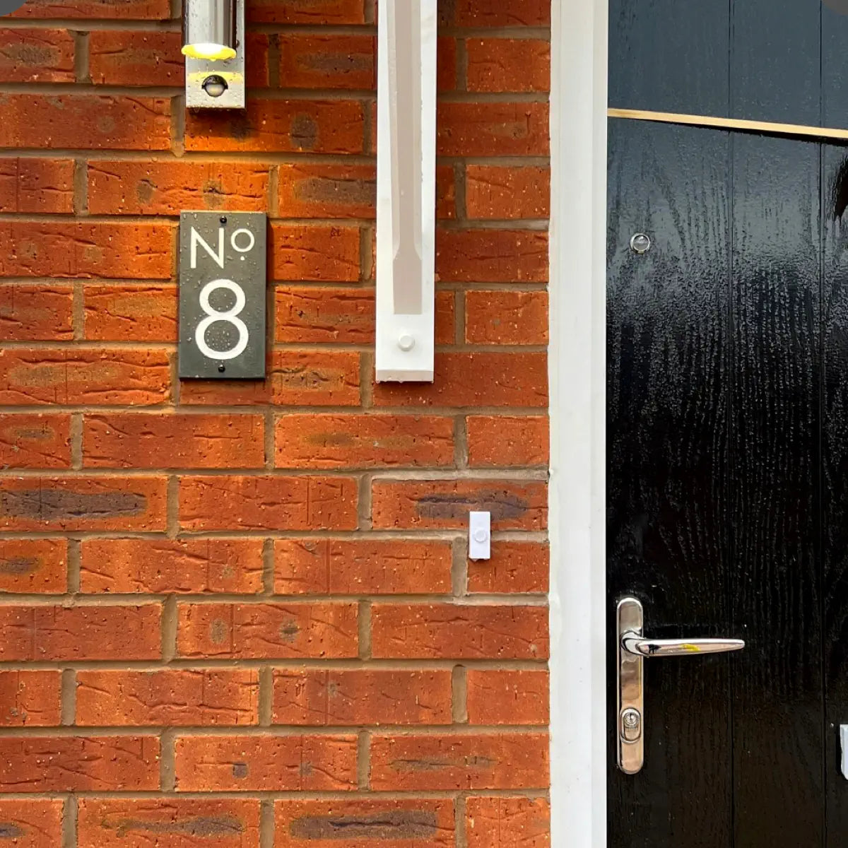 Vertical Modern Slate House Sign