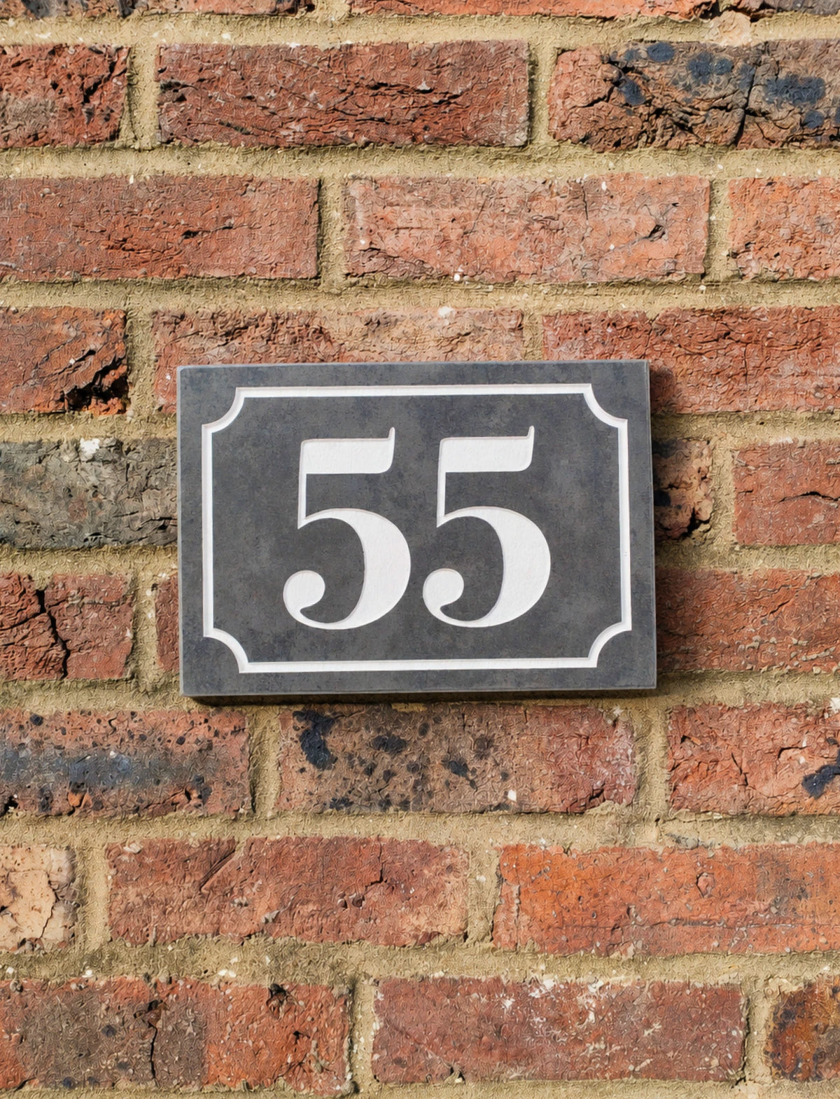 French Style Slate House Number Sign