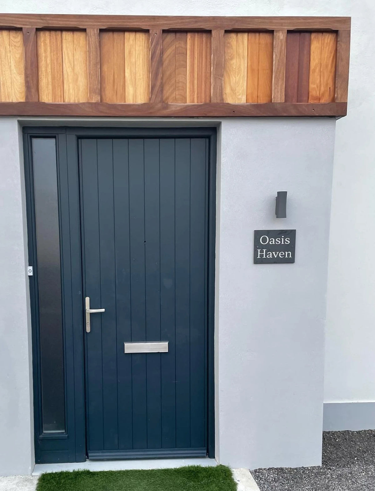 Wide Slate House Name Sign