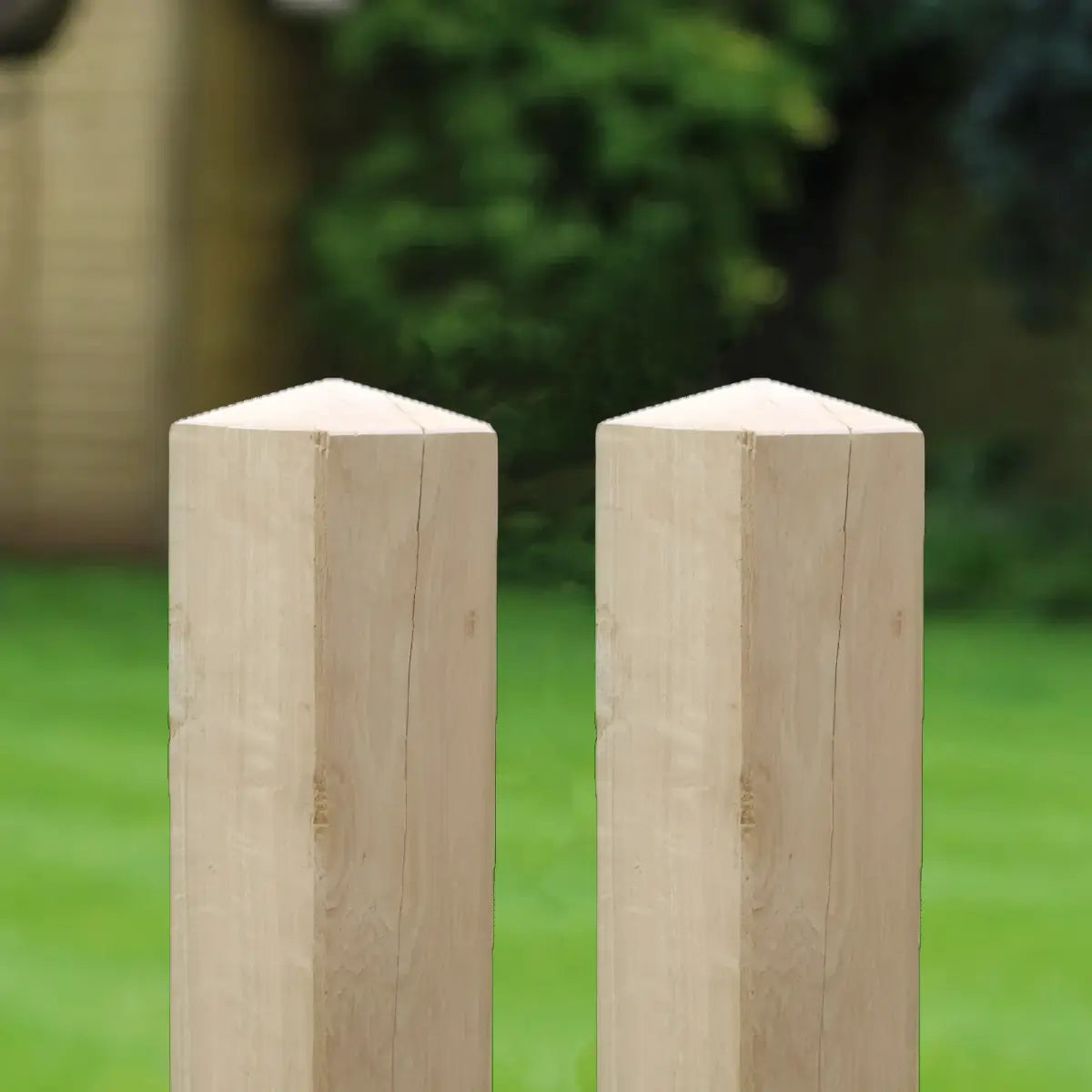 Pressure Treated Oak Pyramid Top Posts